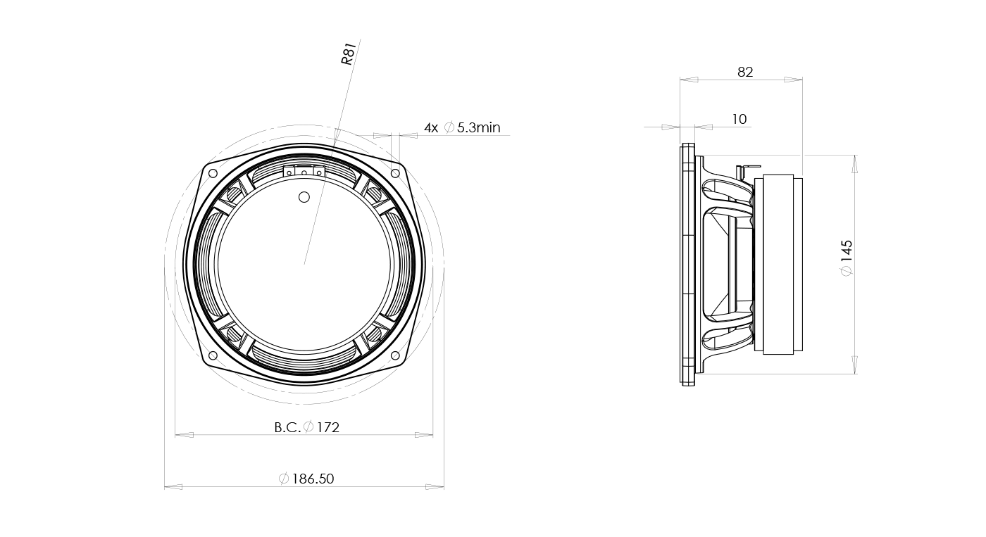 psound-low-frequency-driver-6PS38-drawing-details